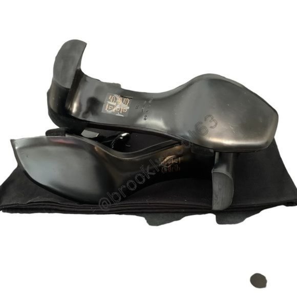 Rag & Bone Ellis Sandals Heels Leather Suede Black 8 - Picture 11 of 16